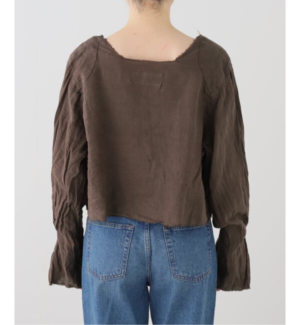 FRAMeWORK「JANE SMITH garment dye linen square nec」|シャツ・ブラウス|