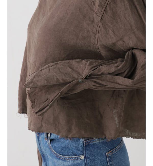 FRAMeWORK「JANE SMITH garment dye linen square nec」|シャツ・ブラウス|