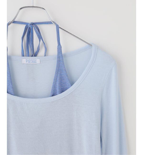 U by SPICK&SPAN「PISCESS/パイシス Layered Halter Long Sleeve Tops」|Tシャツ・カットソー|