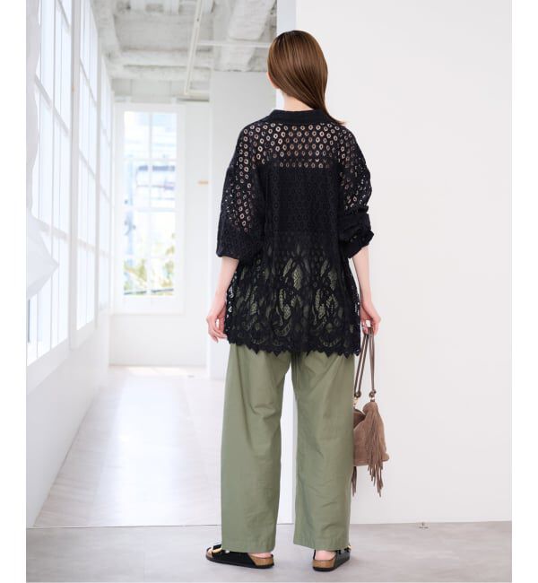U by SPICK&SPAN「スカラレースオーバーシャツ」|シャツ・ブラウス|