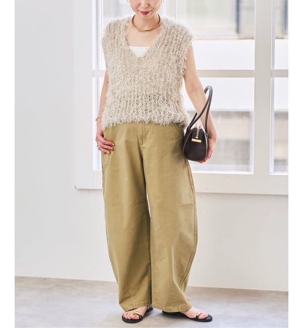 Spick and Span「《予約》フェザーヤーンニットベスト」|ベスト・ジレ|