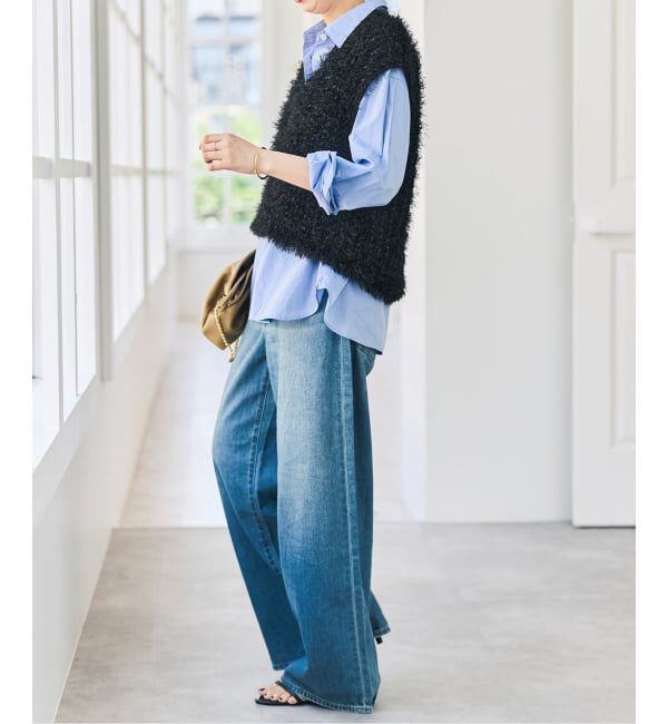 Spick and Span「《予約》フェザーヤーンニットベスト」|ベスト・ジレ|