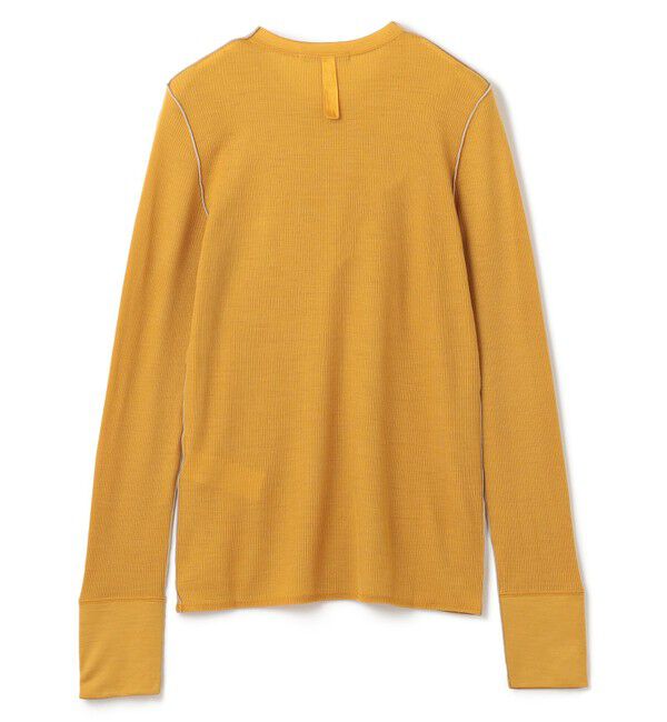 BEIGE,「【洗える・GISELe 10月号掲載】FORD / ウール配色メローヘンリーネックカットソー」|Tシャツ・カットソー|