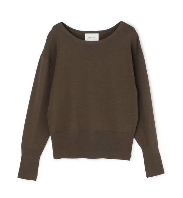 BEIGE,「【ロングセラー】LAURA / ストレッチニットプルオーバー」|ニット・セーター|
