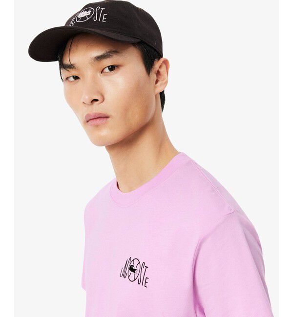 LACOSTE「テニスコートバックプリントTシャツ」|Tシャツ・カットソー|