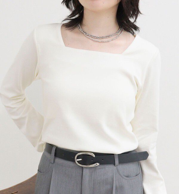 fredy emue「スクエアネックフレアスリーブカットソー」|Tシャツ・カットソー|
