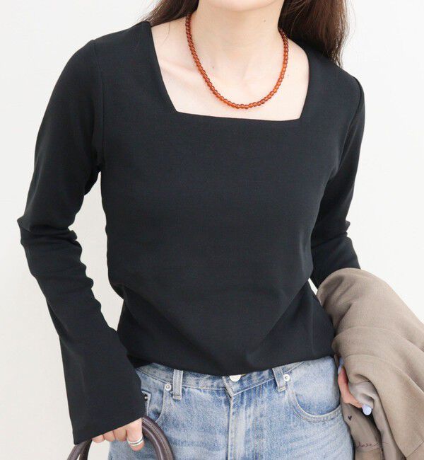 fredy emue「スクエアネックフレアスリーブカットソー」|Tシャツ・カットソー|