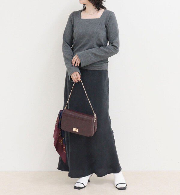 fredy emue「スクエアネックフレアスリーブカットソー」|Tシャツ・カットソー|