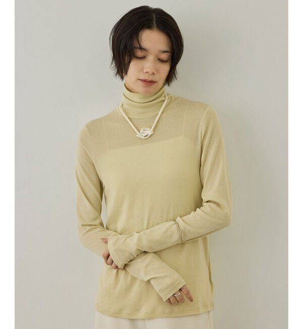 SALON adam et rope'「smile cotton タートルネックプルオーバー」|Tシャツ・カットソー|