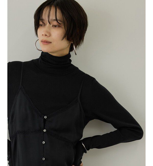 SALON adam et rope'「smile cotton タートルネックプルオーバー」|Tシャツ・カットソー|