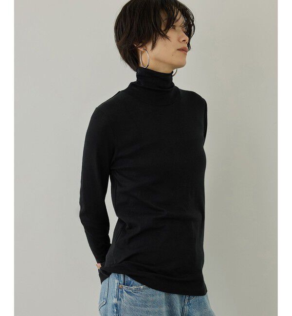 SALON adam et rope'「smile cotton タートルネックプルオーバー」|Tシャツ・カットソー|
