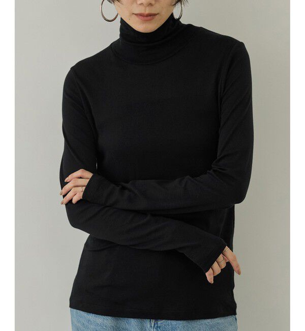 SALON adam et rope'「smile cotton タートルネックプルオーバー」|Tシャツ・カットソー|