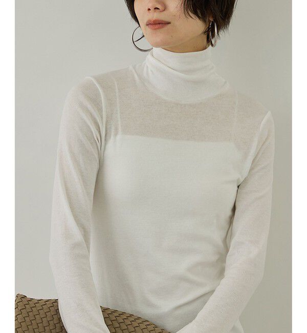 SALON adam et rope'「smile cotton タートルネックプルオーバー」|Tシャツ・カットソー|