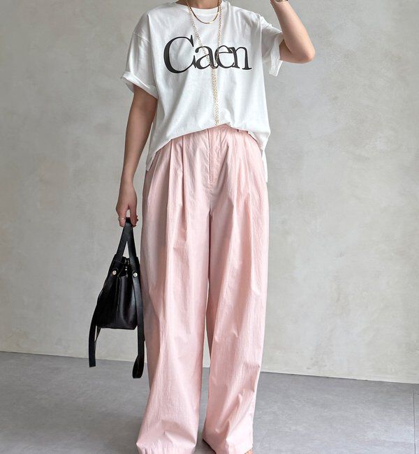  「【WEB限定】CaenクルーネックロゴTEE」|Tシャツ・カットソー|