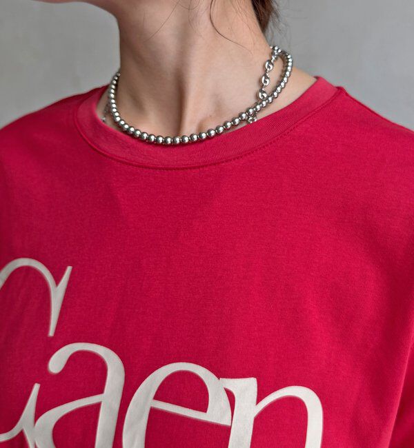  「【WEB限定】CaenクルーネックロゴTEE」|Tシャツ・カットソー|