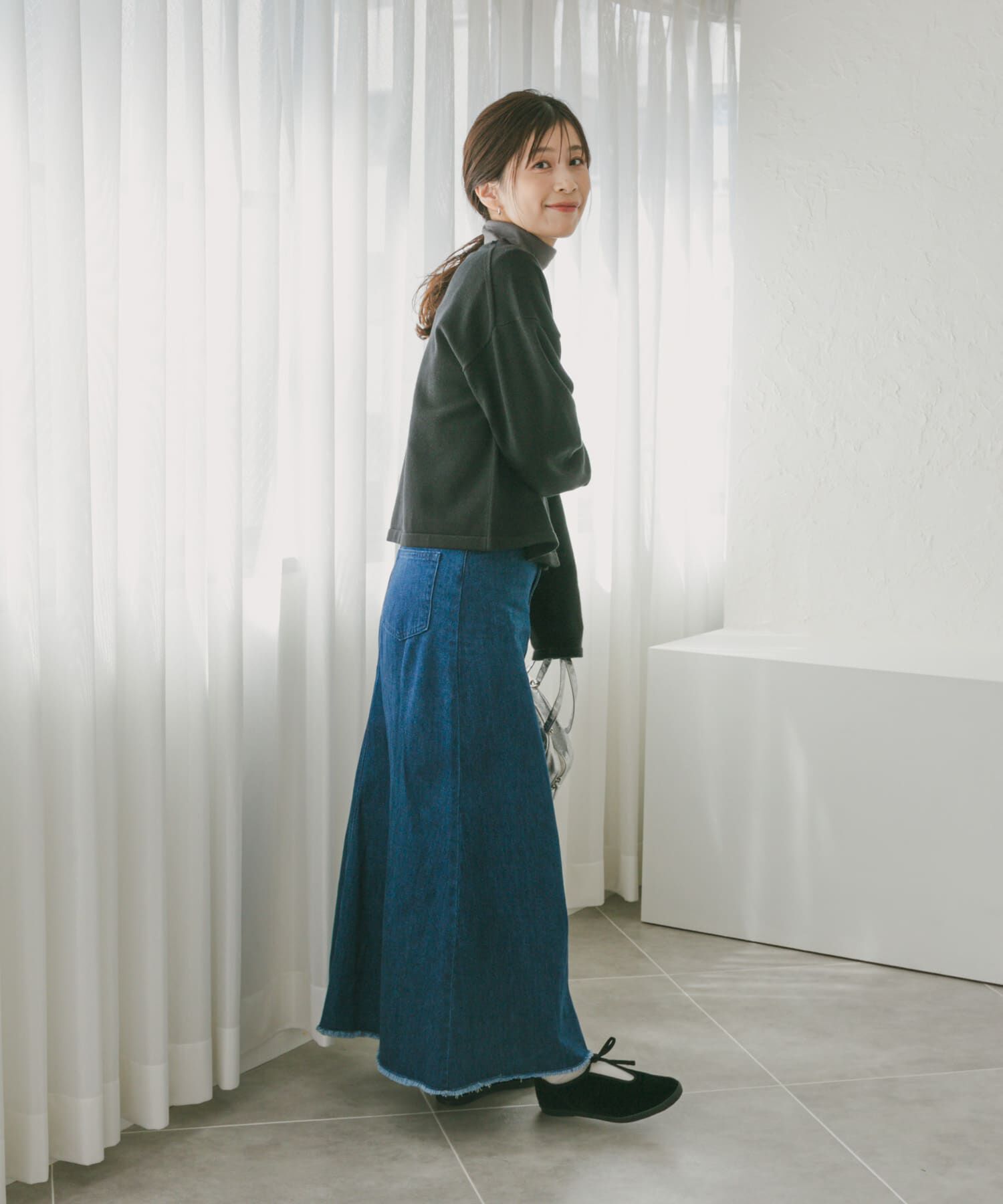 URBAN RESEARCH DOORS「『UR TECH 200日ニット』Vネックカーディガン」|カーディガン|