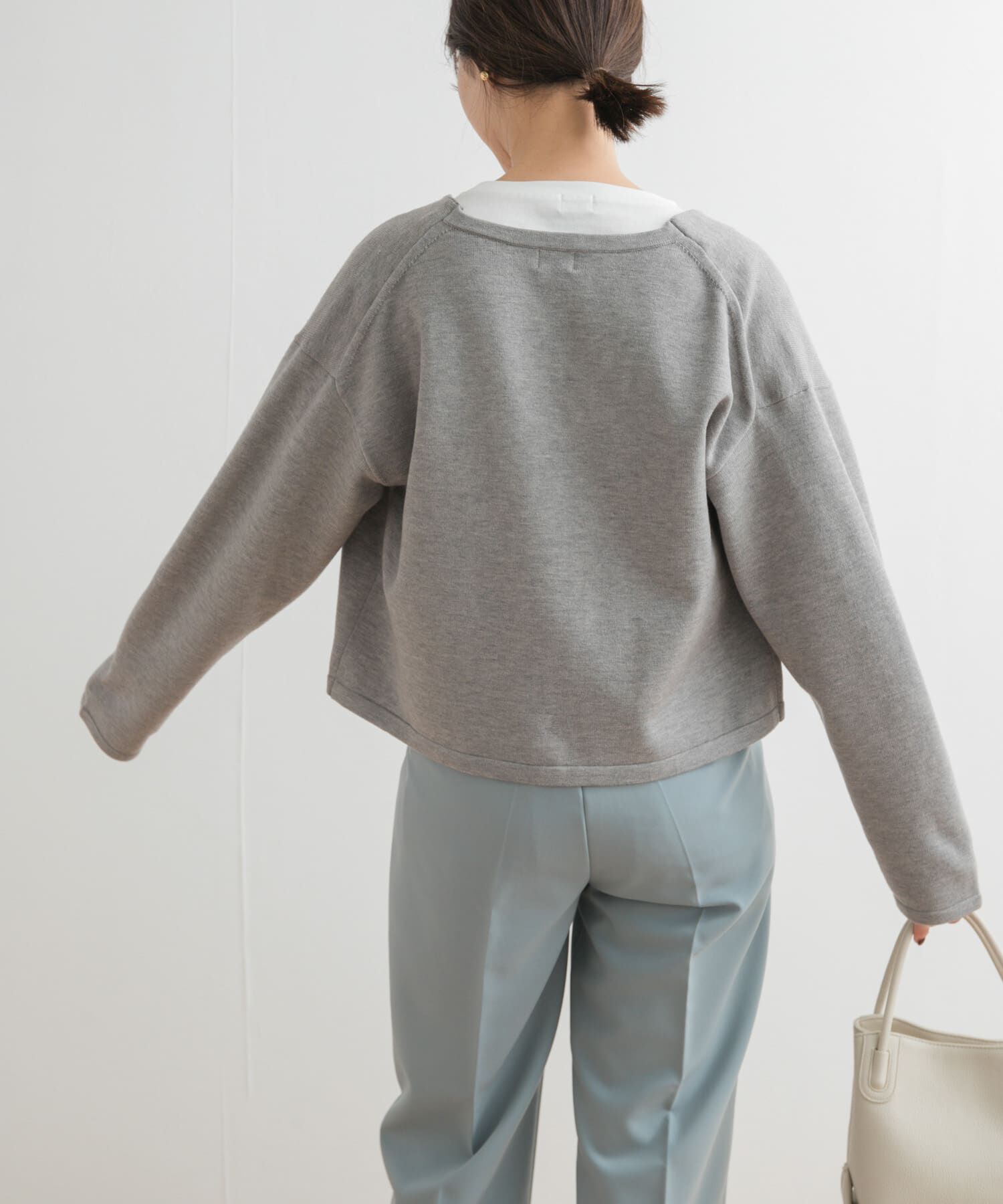 URBAN RESEARCH DOORS「『UR TECH 200日ニット』Vネックカーディガン」|カーディガン|