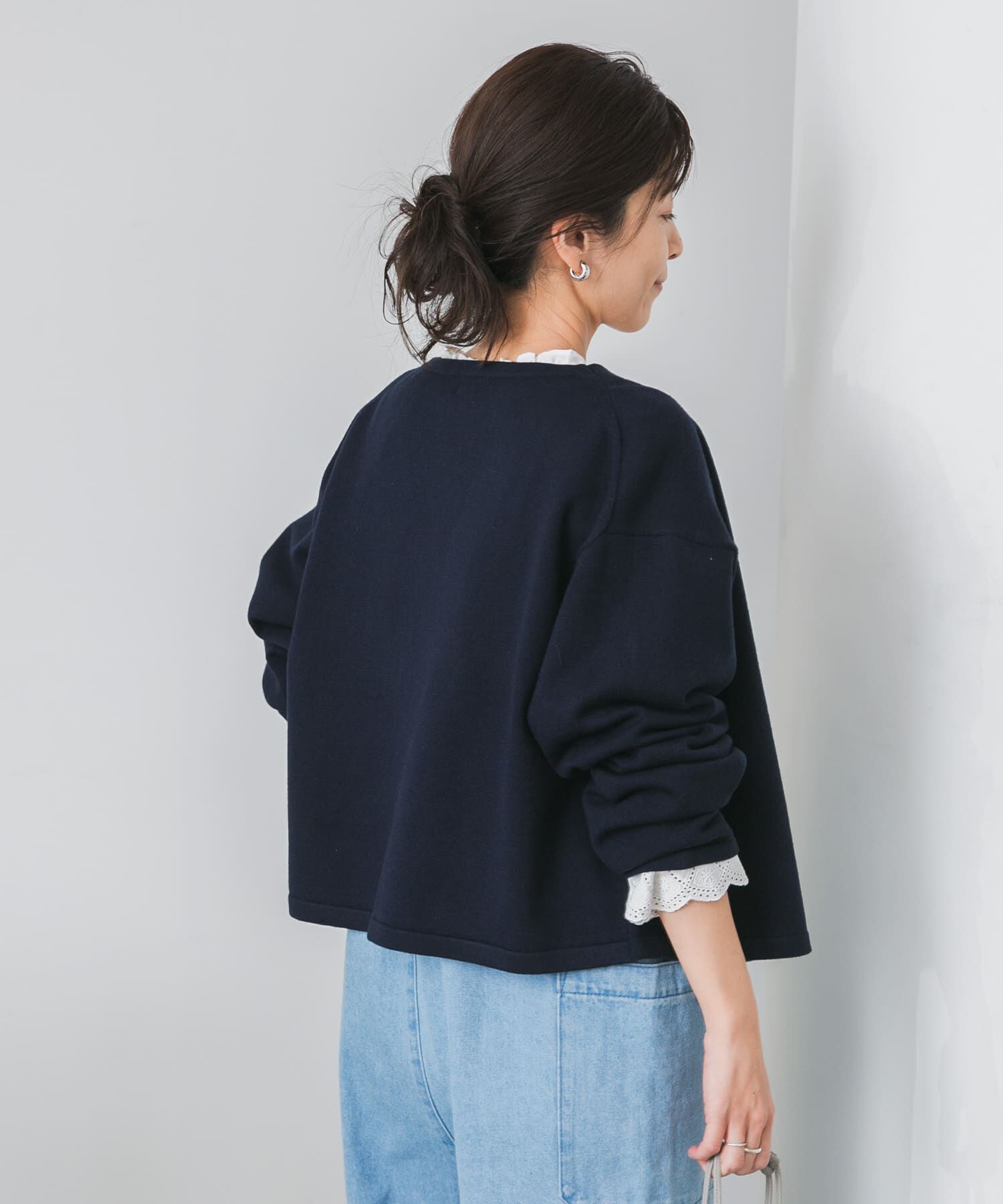 URBAN RESEARCH DOORS「『UR TECH 200日ニット』Vネックカーディガン」|カーディガン|