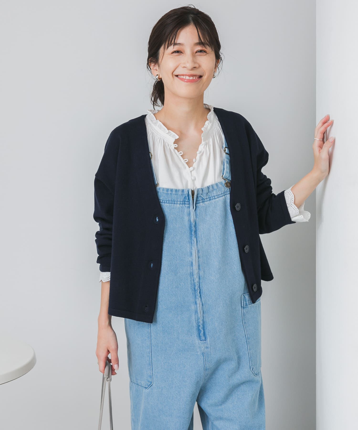 URBAN RESEARCH DOORS「『UR TECH 200日ニット』Vネックカーディガン」|カーディガン|