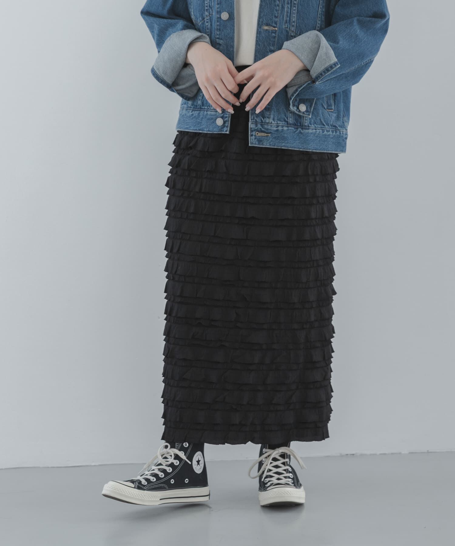 Sonny Label 「『一部WEB限定サイズ』カットフリルナロースカート」|スカート|