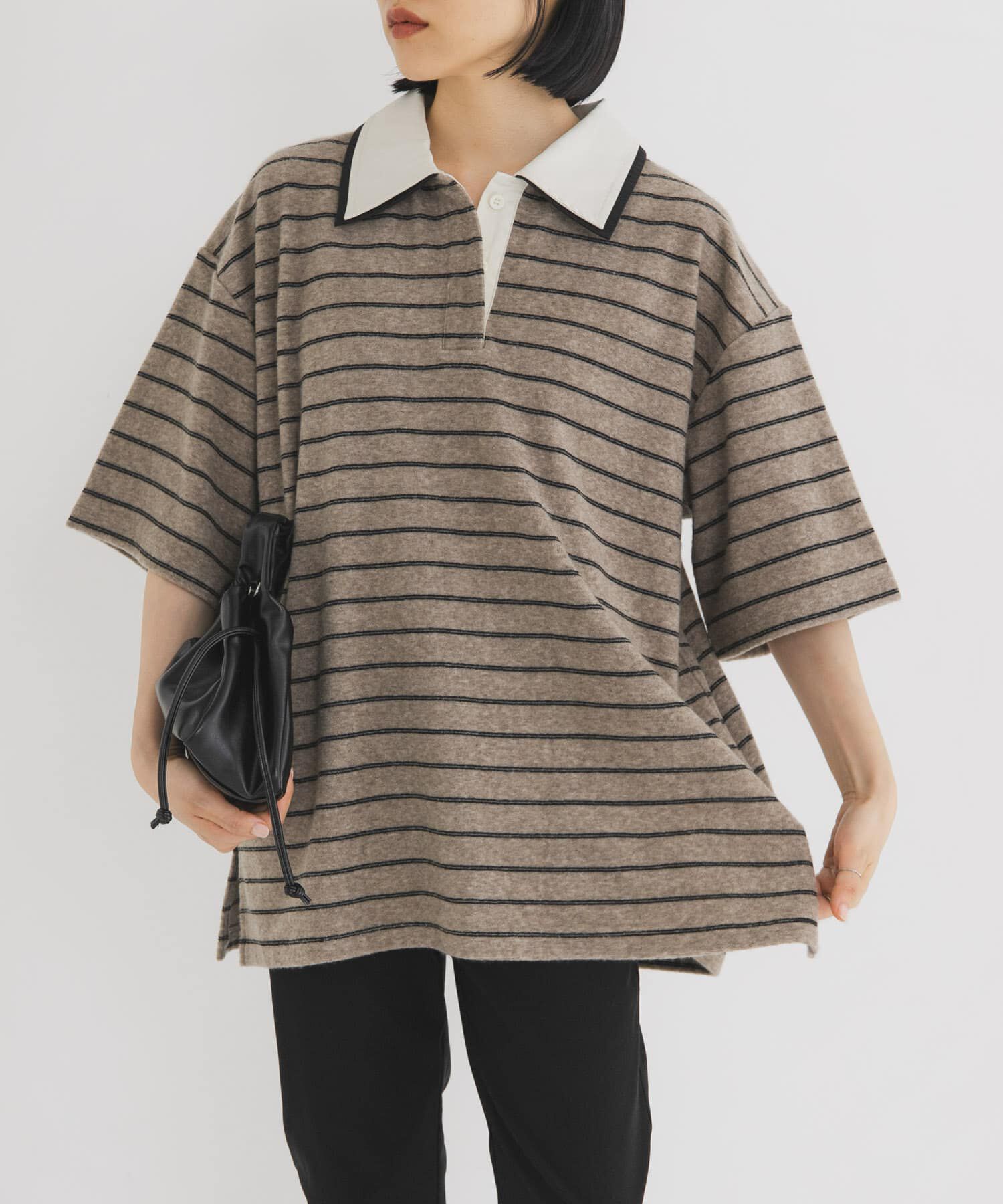  「パイルボーダーラガーTEE」|Tシャツ・カットソー|