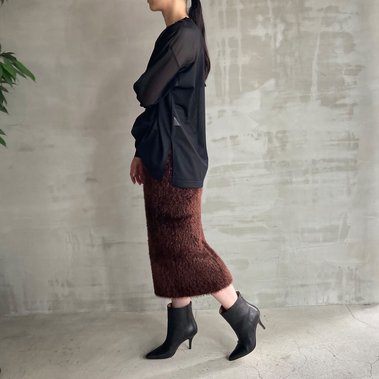 HELIOPOLE「HELIOPOLE GLITTER KNIT SKIRT」|スカート|