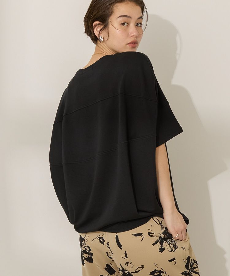 AMERICAN HOLIC「【WEB限定】UVカット+接触冷感 コクーンカットプルオーバー」|Tシャツ・カットソー|Black