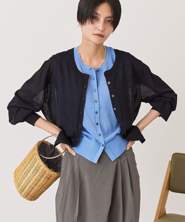 AMERICAN HOLIC「【2SET・接触冷感】カーディガン+ノースリーブニット」|カーディガン|