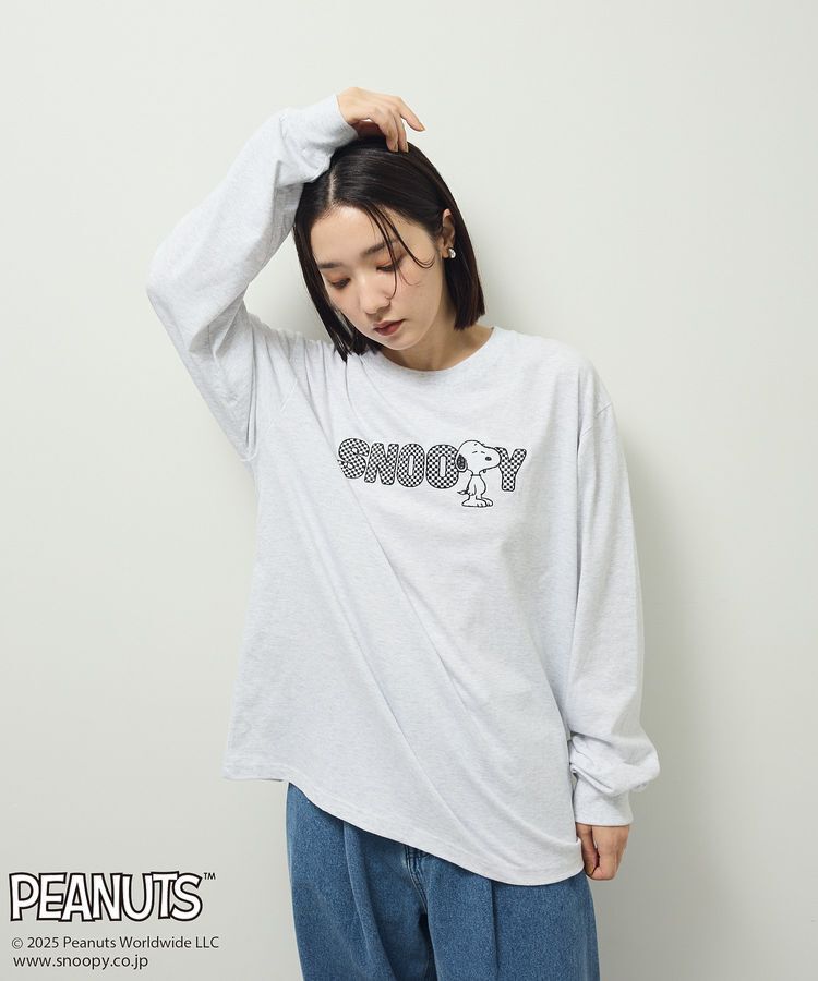 Green Parks「■PEANUTS クロスステッチロンTEE」|Tシャツ・カットソー|