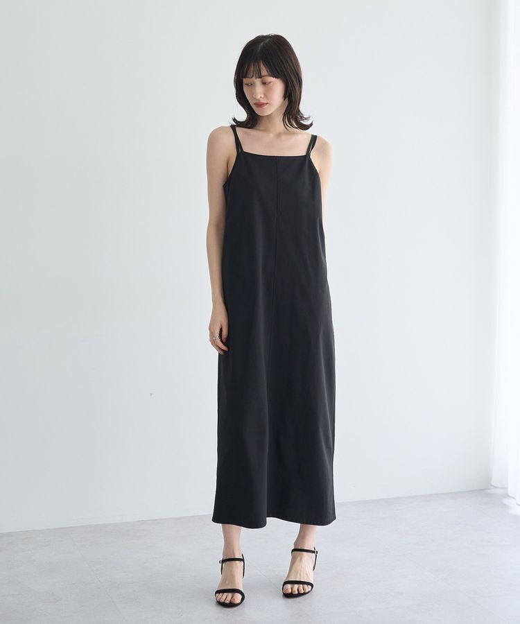 YECCA VECCA「【2点SET】シアーポロシャツ&times;キャミワンピース」|ワンピース|