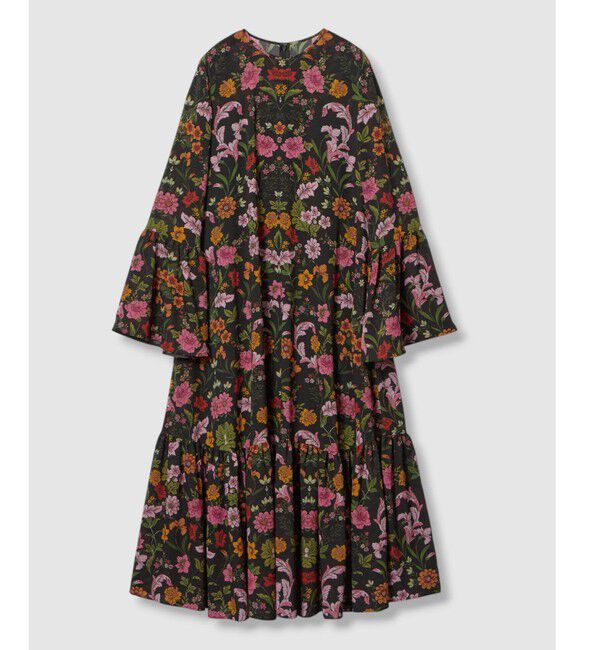 LOULOU WILLOUGHBY「【LOULOU WILLOUGHBY】シンメトリーフラワープリントワンピース」|ワンピース|