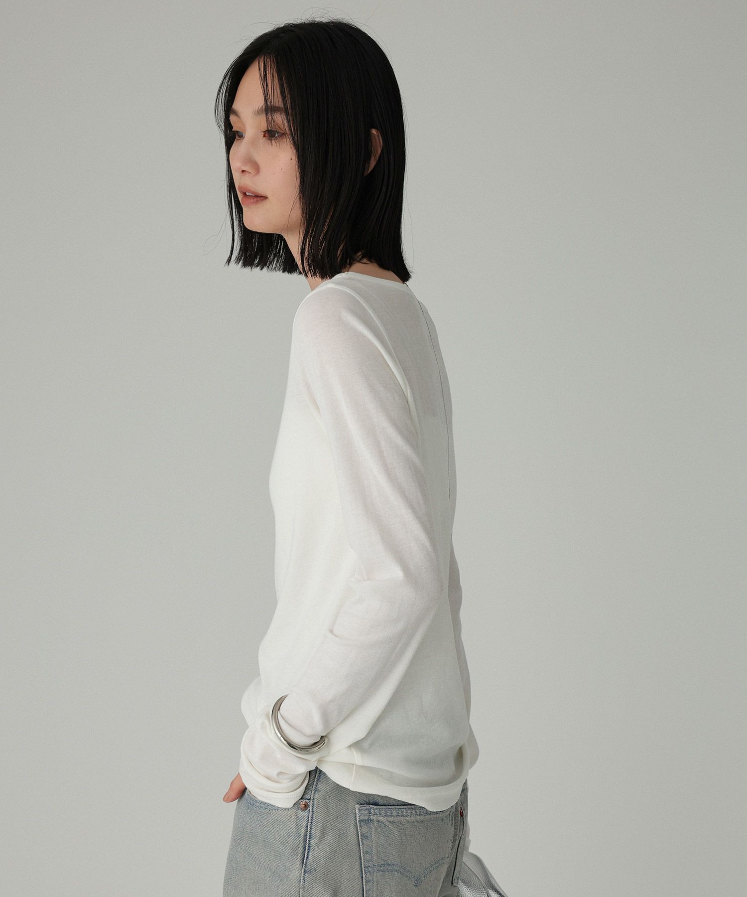 BABYLONE「シアーツイストフライスクルーカットソー」|Tシャツ・カットソー|