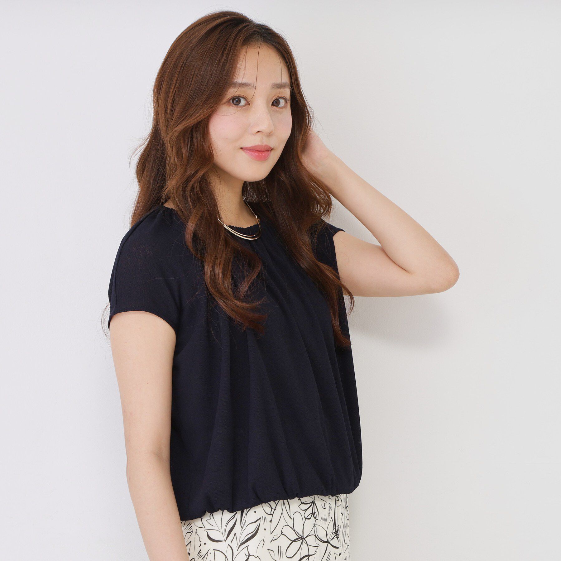 COUP DE CHANCE「【手洗い可／日本製】ギャザーデザインプルオーバー」|Tシャツ・カットソー|