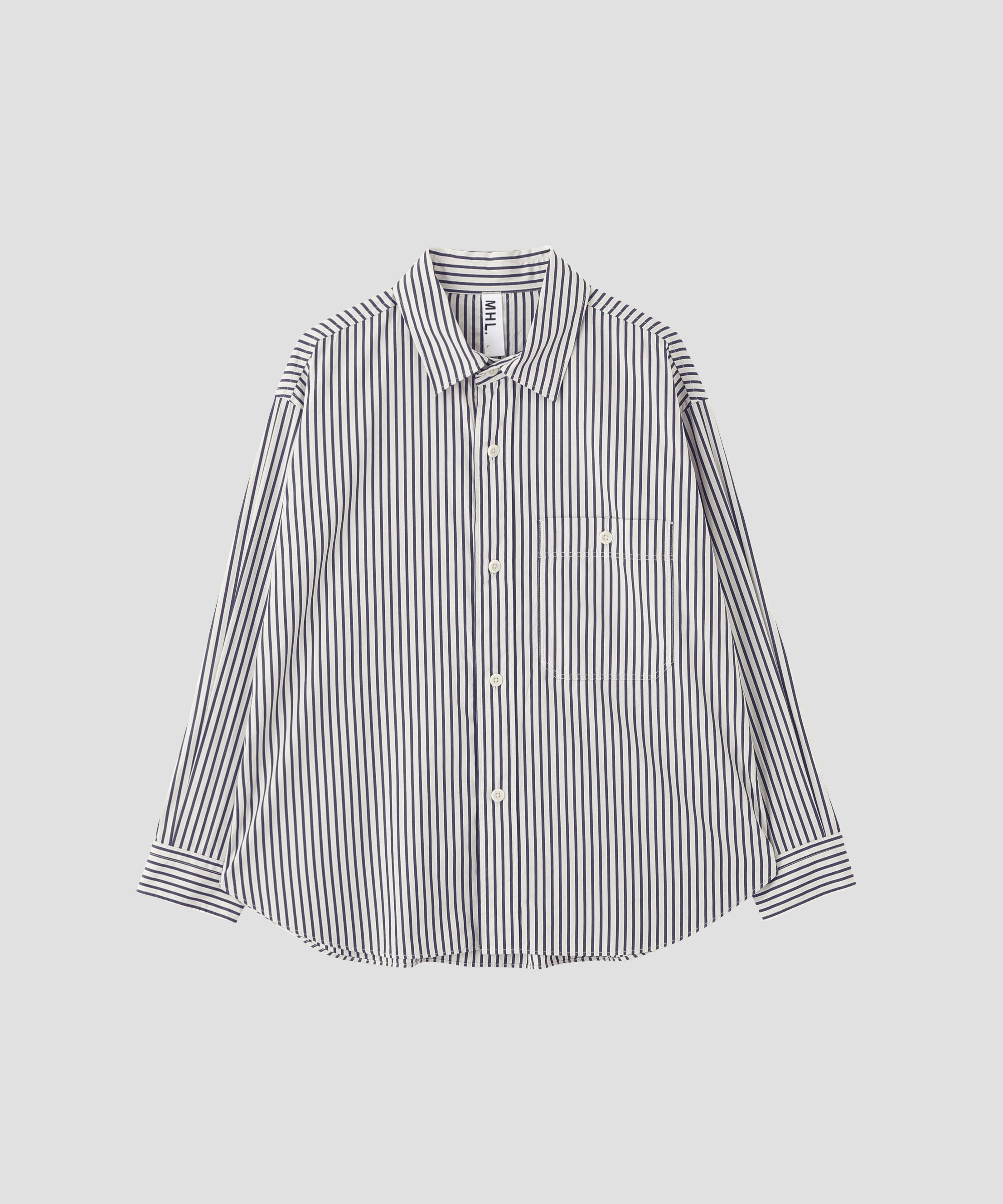 MHL.「VINTAGE COMPACT COTTON STRIPE SHIRT」|シャツ・ブラウス|