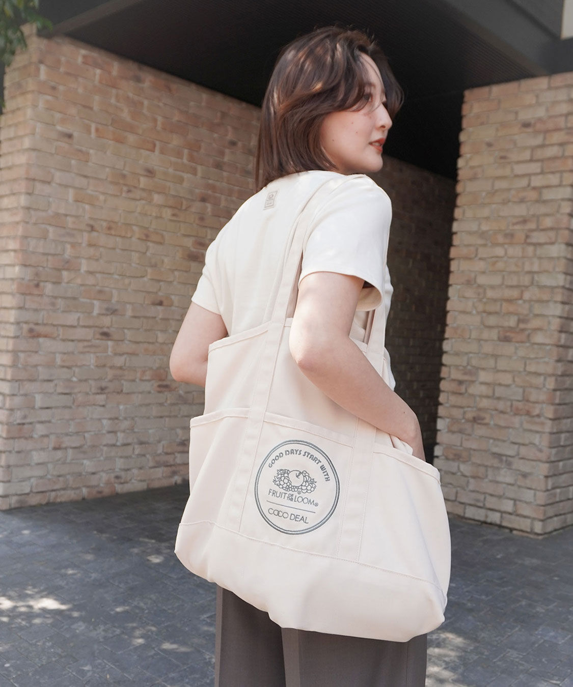 COCO DEAL「《COCO DEAL/FRUIT OF THE LOOM》ビッグトートバッグ」|トートバッグ|
