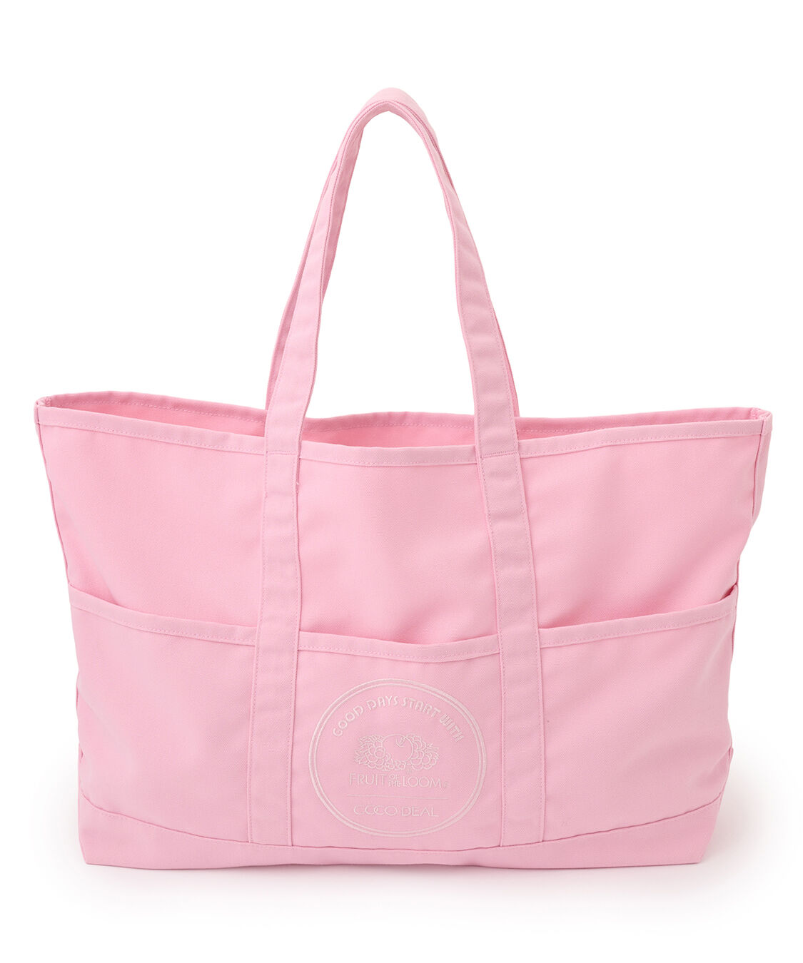COCO DEAL「《COCO DEAL/FRUIT OF THE LOOM》ビッグトートバッグ」|トートバッグ|ピーチ