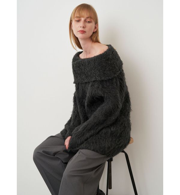 ELENDEEK「SHAGGY KNIT OFF SHOULDER」|ニット・セーター|