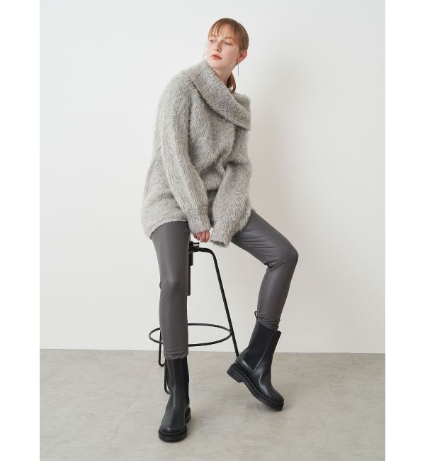 ELENDEEK「SHAGGY KNIT OFF SHOULDER」|ニット・セーター|