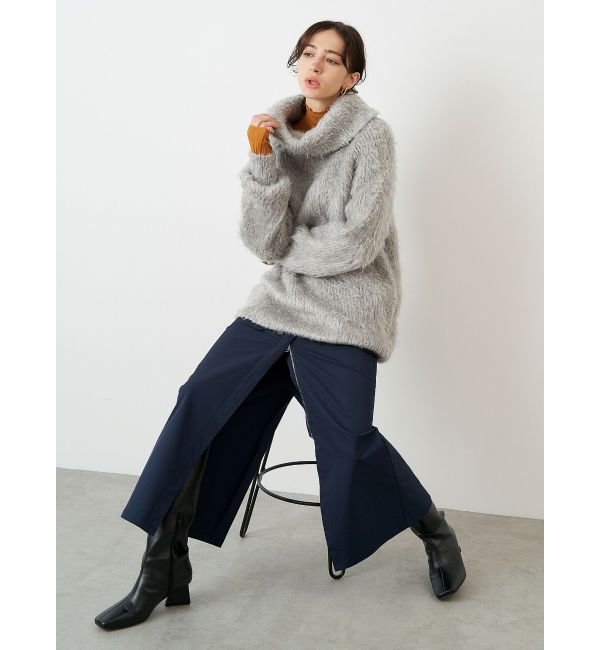 ELENDEEK「SHAGGY KNIT OFF SHOULDER」|ニット・セーター|