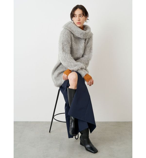 ELENDEEK「SHAGGY KNIT OFF SHOULDER」|ニット・セーター|