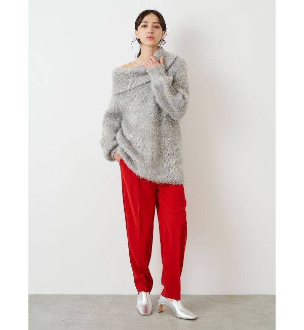 ELENDEEK「SHAGGY KNIT OFF SHOULDER」|ニット・セーター|