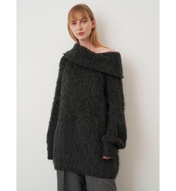 ELENDEEK「SHAGGY KNIT OFF SHOULDER」|ニット・セーター|