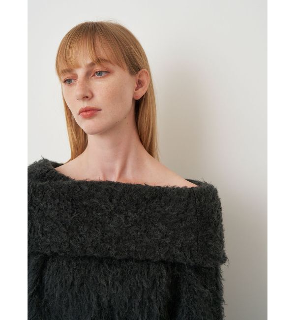 ELENDEEK「SHAGGY KNIT OFF SHOULDER」|ニット・セーター|