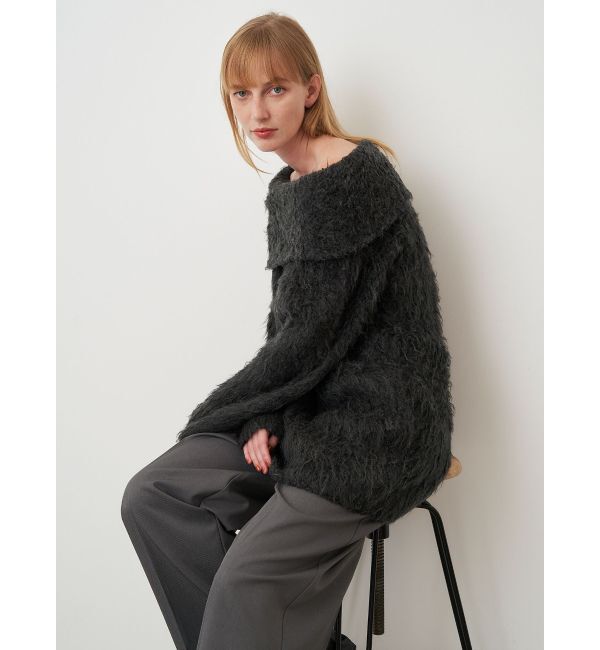 ELENDEEK「SHAGGY KNIT OFF SHOULDER」|ニット・セーター|