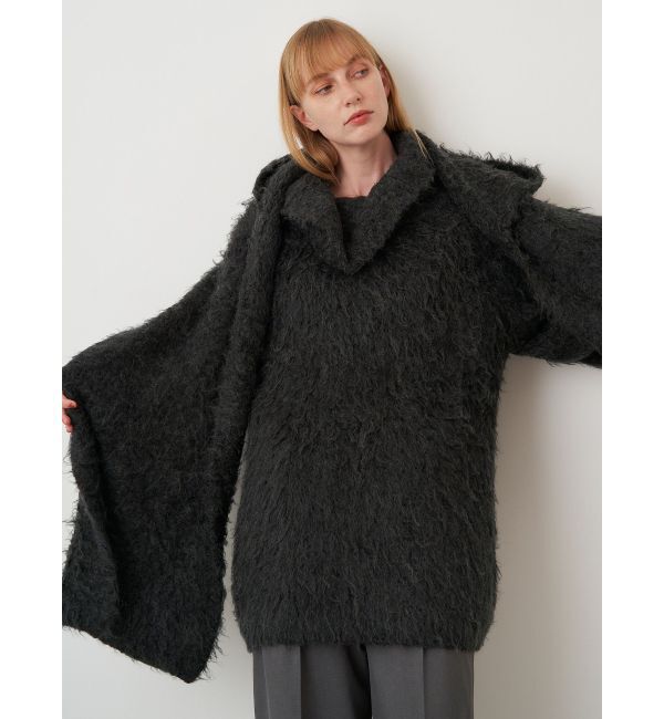 ELENDEEK「SHAGGY KNIT OFF SHOULDER」|ニット・セーター|