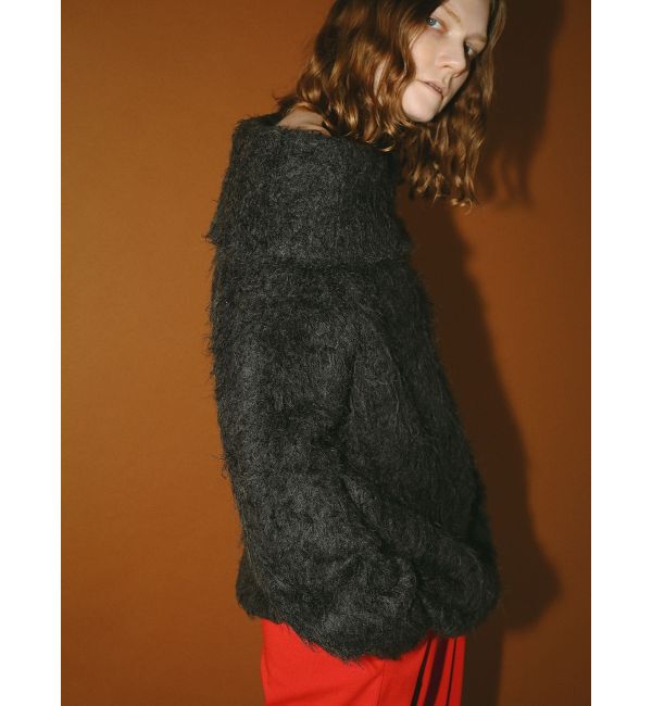 ELENDEEK「SHAGGY KNIT OFF SHOULDER」|ニット・セーター|
