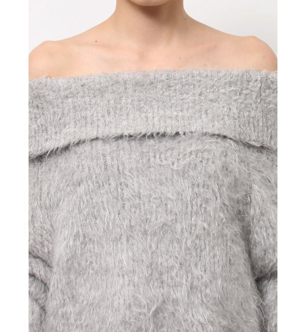 ELENDEEK「SHAGGY KNIT OFF SHOULDER」|ニット・セーター|