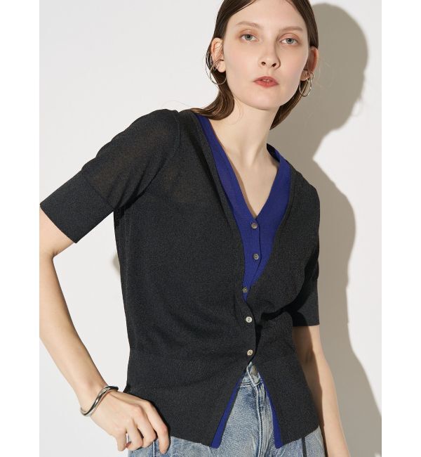 ELENDEEK「COLOR LAYERED HALF SLEEVES KT」|ニット・セーター|