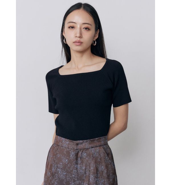 MURUA「デコルテオープンハーフニット【2WAY】【接触冷感】【近赤外線カット】」|ニット・セーター|