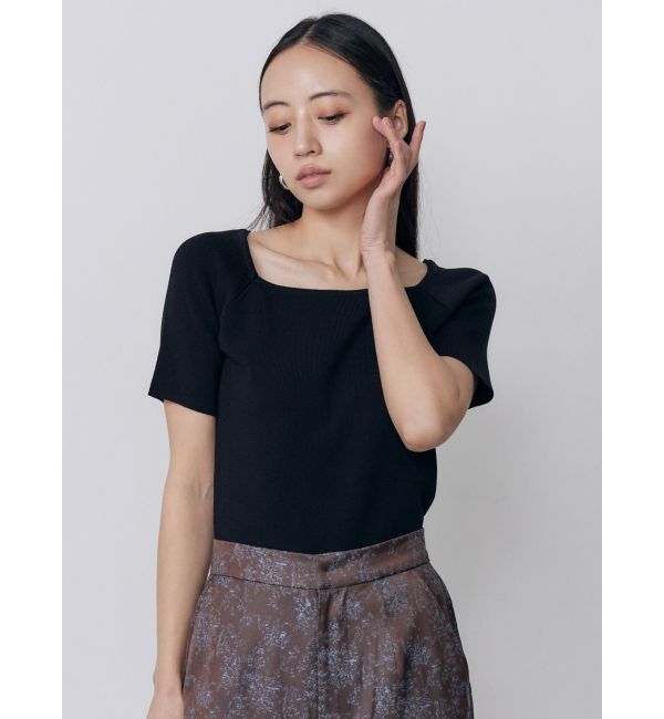 MURUA「デコルテオープンハーフニット【2WAY】【接触冷感】【近赤外線カット】」|ニット・セーター|